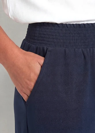 Bermuda en jersey viscose • bleu foncé • Boutique bonprix