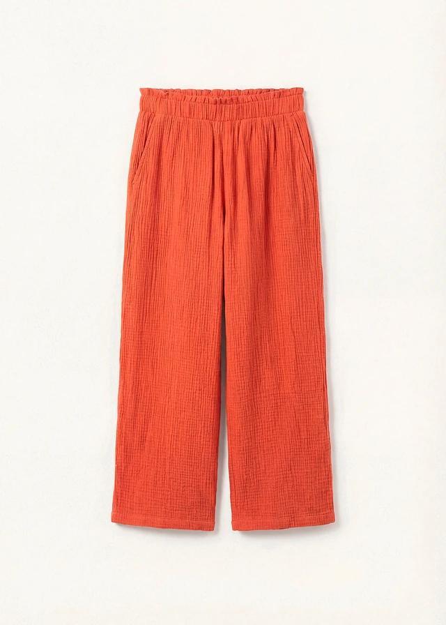 Mousseline culotte van katoen • kaneelrood • bonprix online shop