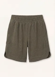 Short large en tissu sweat • olive foncé chiné • Boutique bonprix