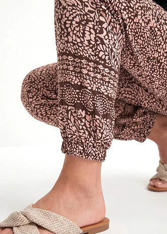 Broek van soepele viscose • bruin paisley • bonprix online shop