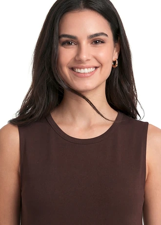 Top en viscose douce • marron foncé • Boutique bonprix