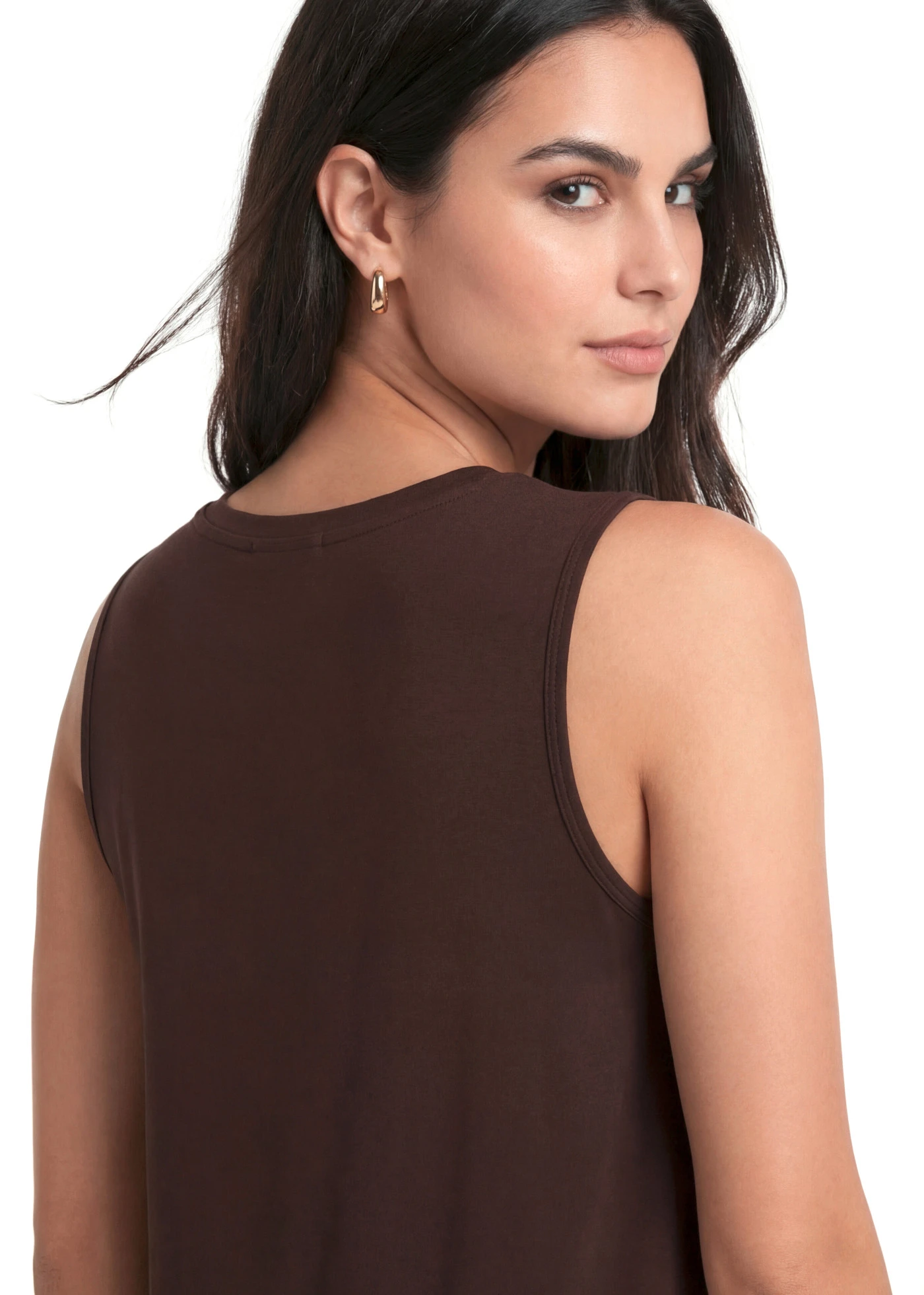 Shirt van zachte viscose • donkerbruin • bonprix online shop