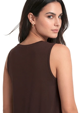 Shirt van zachte viscose • donkerbruin • bonprix online shop