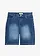Jeans bermuda, mid waist, Kleur: blauw denim used