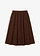 Jupe midi en lin majoritaire, Couleur: marron