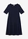 Robe en jersey 100% coton, Couleur: bleu foncé