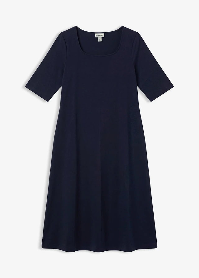 Robe en jersey 100% coton • bleu foncé • Boutique bonprix