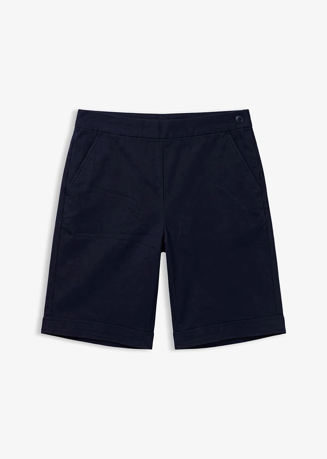 Bermuda van een katoenmix • donkerblauw • bonprix online shop