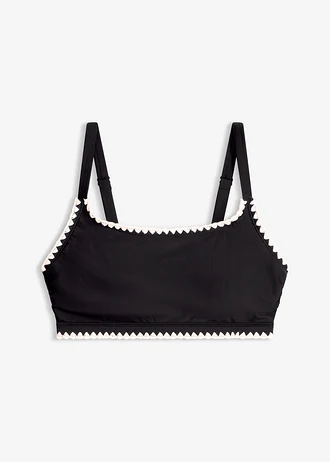 Bralette bikinitop met borduursel