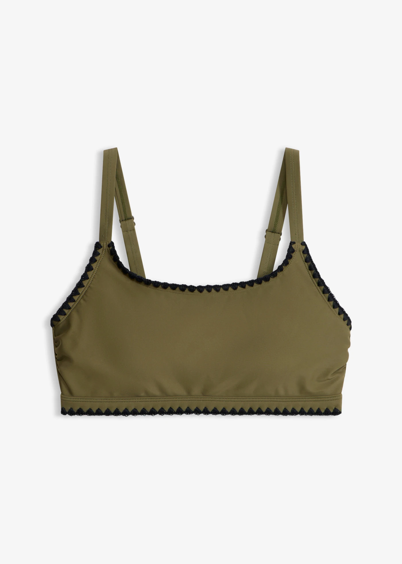 Bralette bikinitop met borduursel • donkerolijfgroen • product-page.page-title-suffix