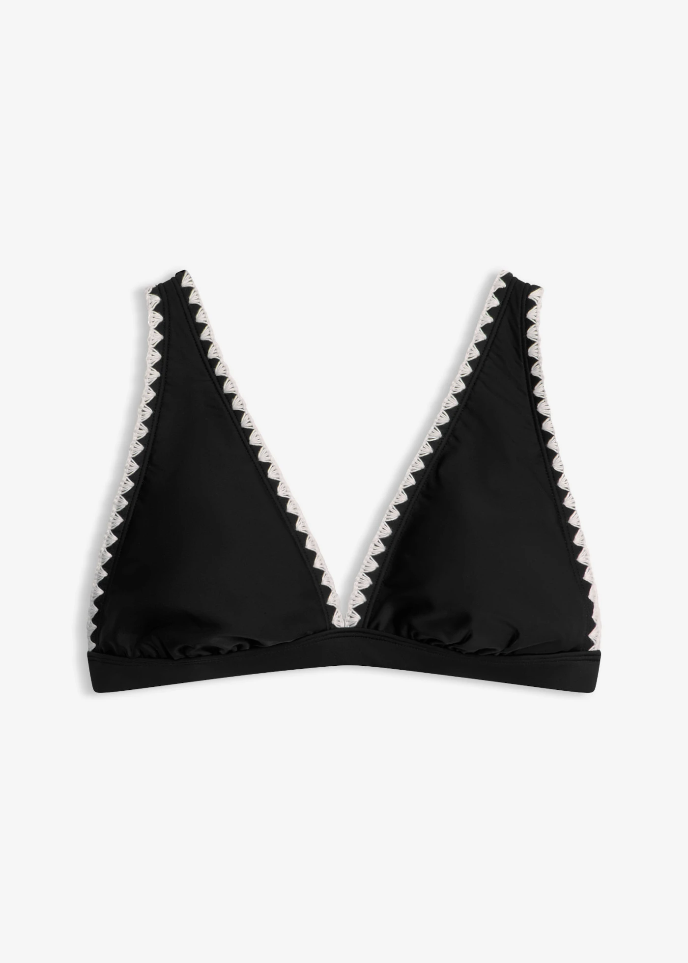 Bikinový top s výšivkou • černá • bonprix obchod