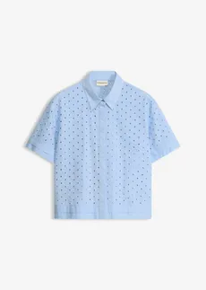 Chemisier à broderies anglaises • bleu clair • Boutique bonprix