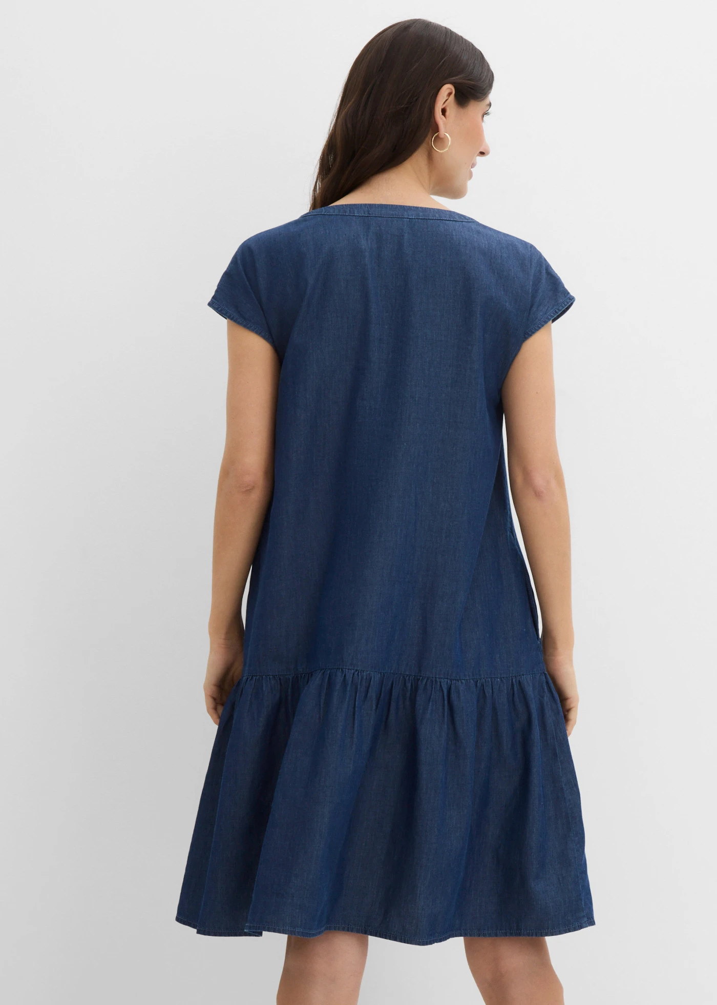 Farmer tunika ruha pamutból • kék denim • bonprix áruház