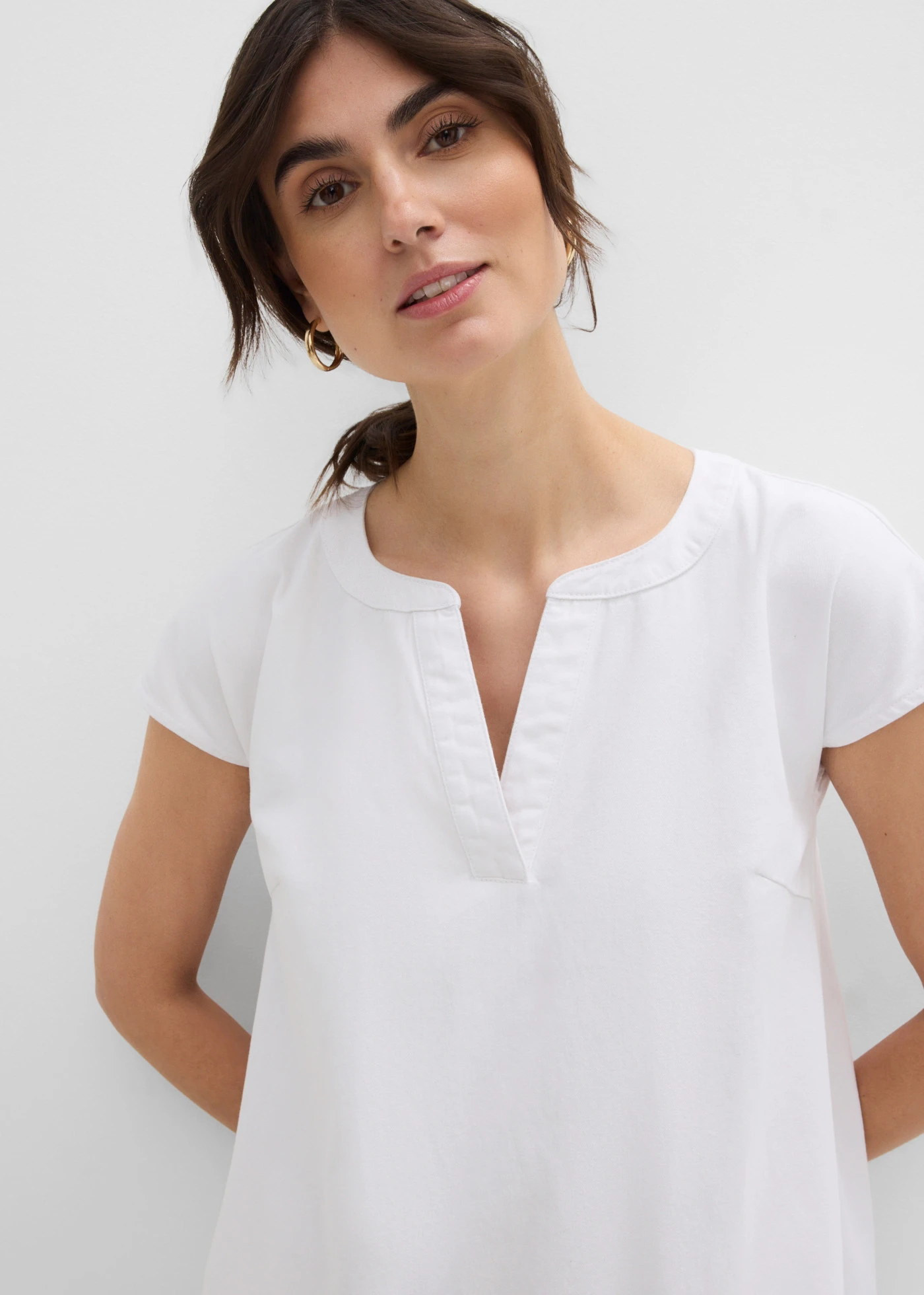 Jeans tuniekjurk van katoen • wit • product-page.page-title-suffix