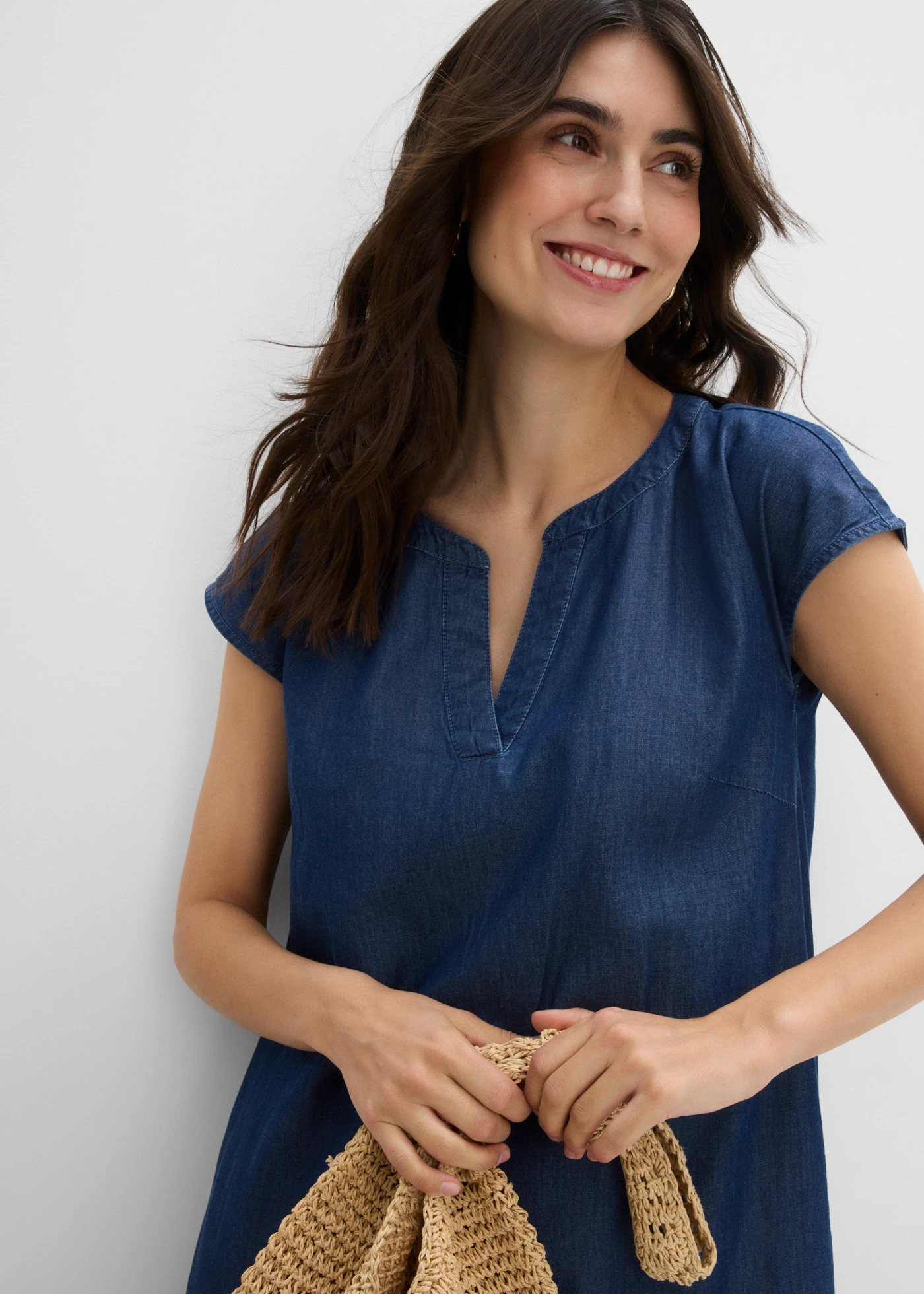Jeans tuniekjurk van katoen • blauw denim • product-page.page-title-suffix