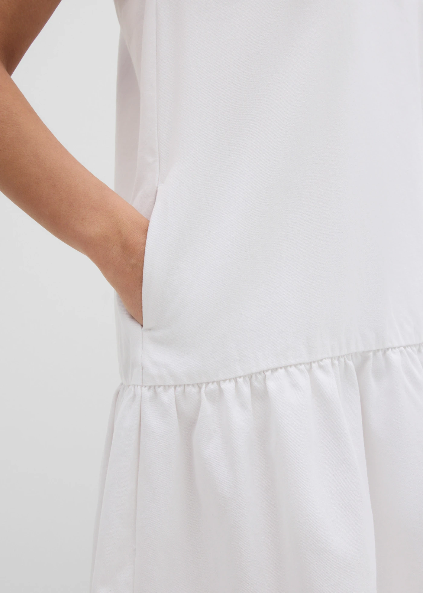 Robe tunique en jean 100% coton • blanc • product-page.page-title-suffix