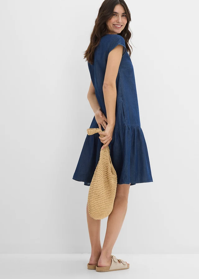 Robe tunique en jean 100% coton • bleu denim • product-page.page-title-suffix
