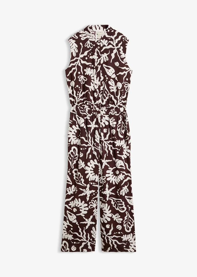 Jumpsuit van soepele viscose