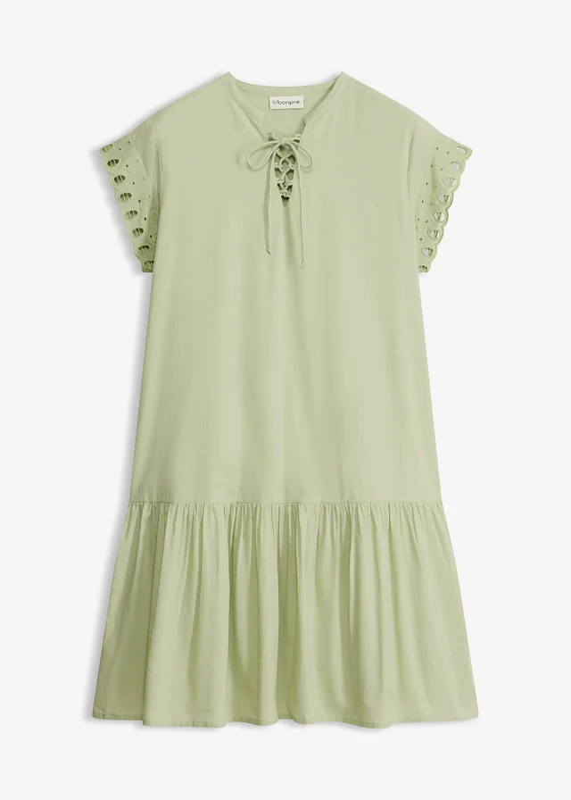 Robe-tunique 100% coton, Couleur: vert pâle