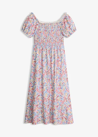 Robe en jersey à manches bouffantes