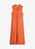 Robe chemise fluide en jersey viscose, Couleur: rouge cannelle