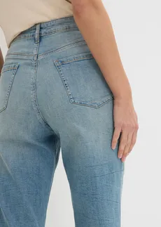 Jean droit taille mi-haute • bleu clair denim used • Boutique bonprix