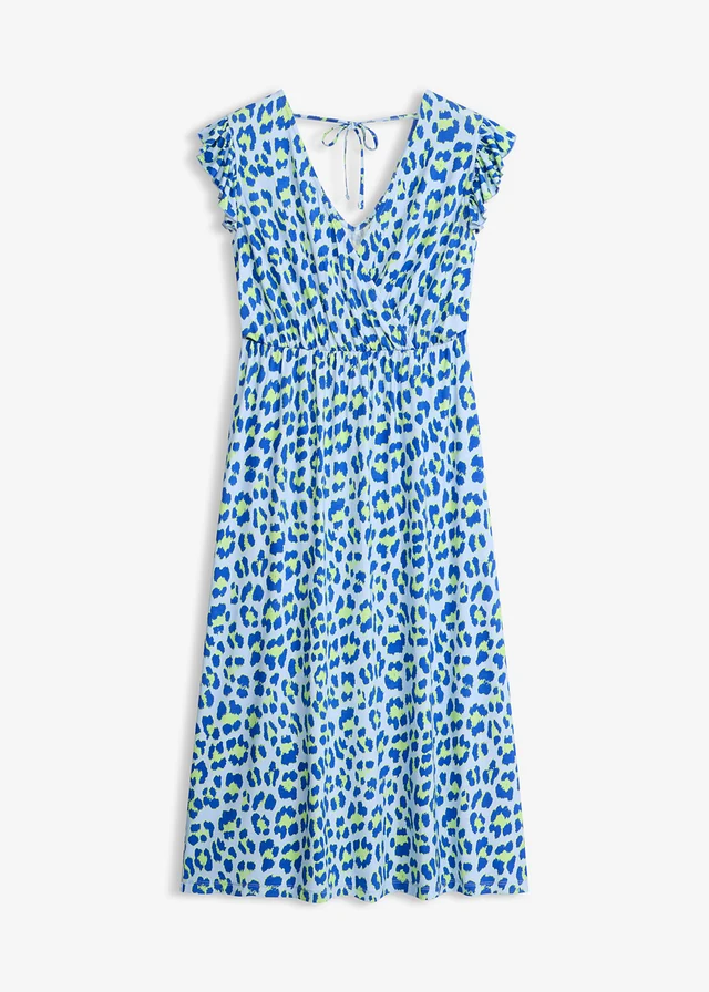 Robe douce en jersey viscose • bleu léopard • product-page.page-title-suffix