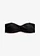 Biustonosz bikini bandeau z haftem, kolor: czarny