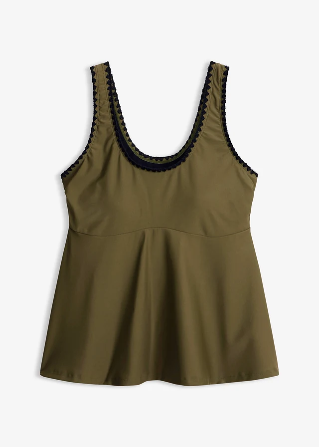 Haut de tankini, détail crochet • olive foncé • product-page.page-title-suffix