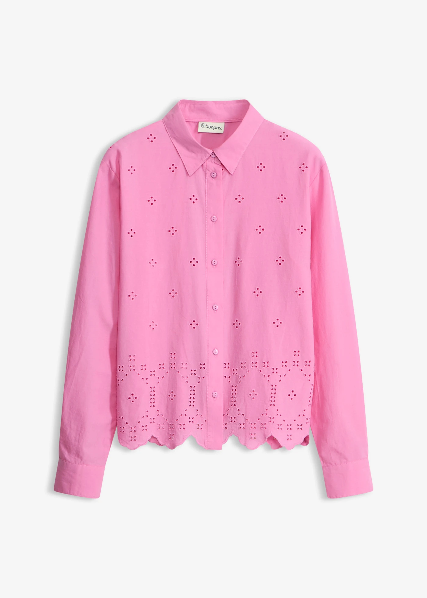 Chemisier en broderie anglaise, 100% coton • rose vif • product-page.page-title-suffix