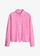 Blouse van puur katoen met broderie anglaise, Kleur: rozepink
