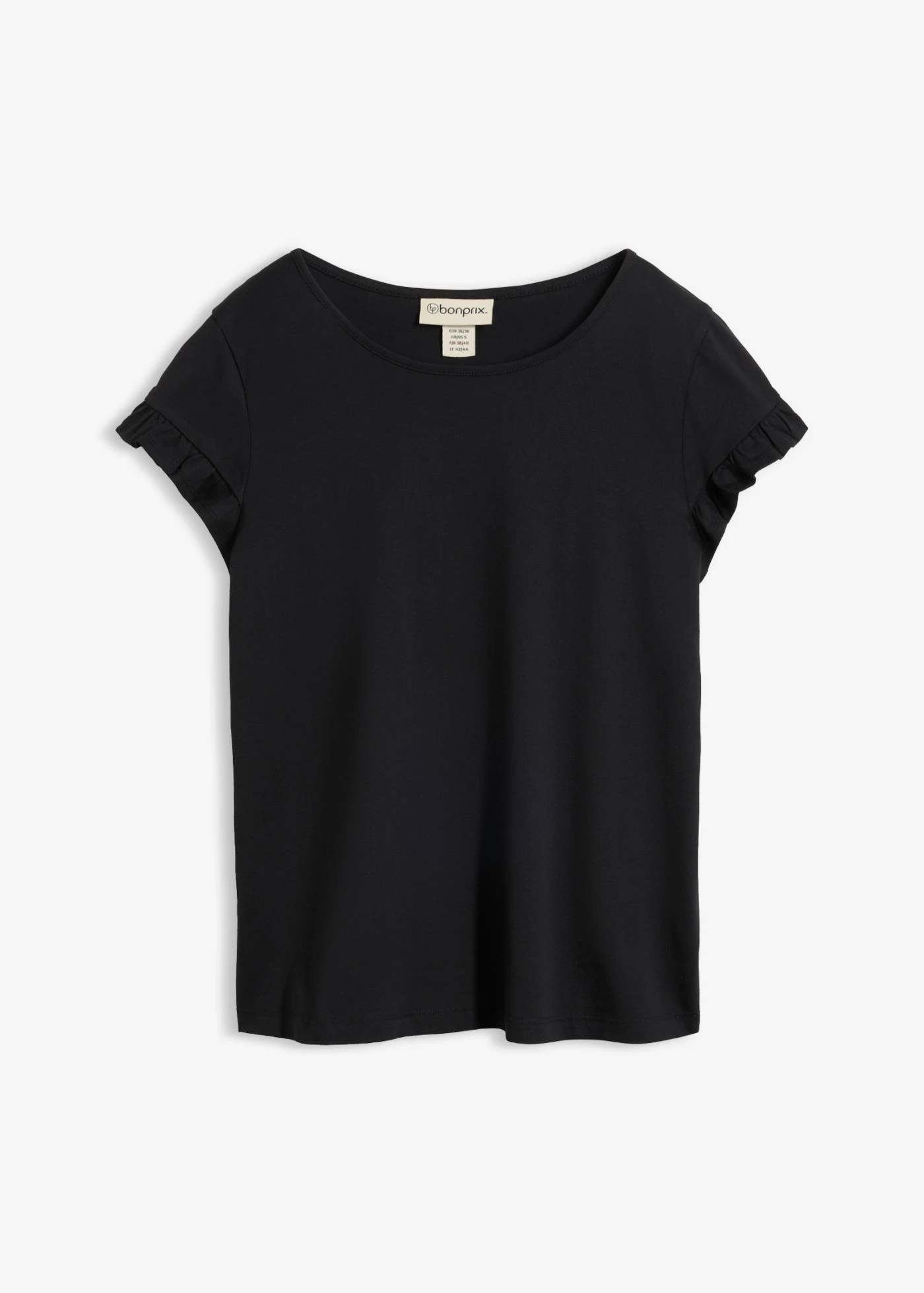 T-shirt z czystej bawełny • czarny • sklep bonprix