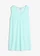 Robe trapèze en tissu éponge, Couleur: bleu aqua