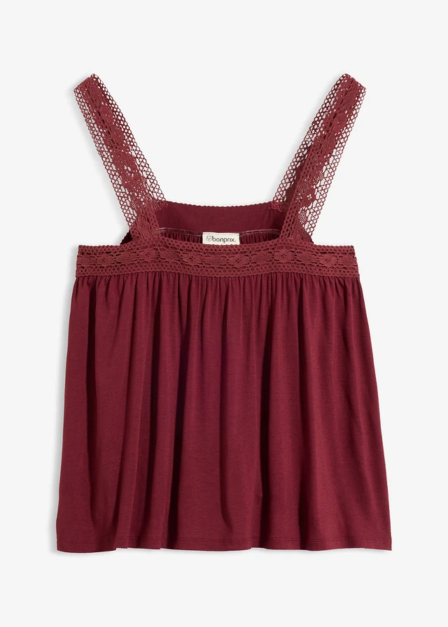 Top en viscose douce • rouge érable • product-page.page-title-suffix