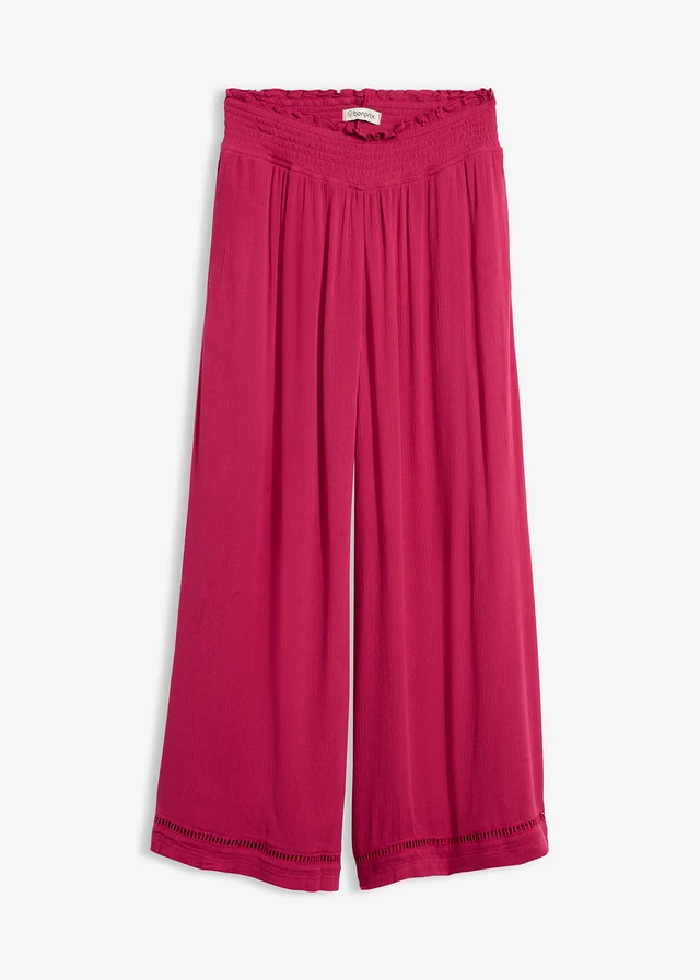 Culotte nadrág struktúrás viszkózból