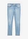 Jean skinny taille mi-haute, extensible, Couleur: bleu clair used