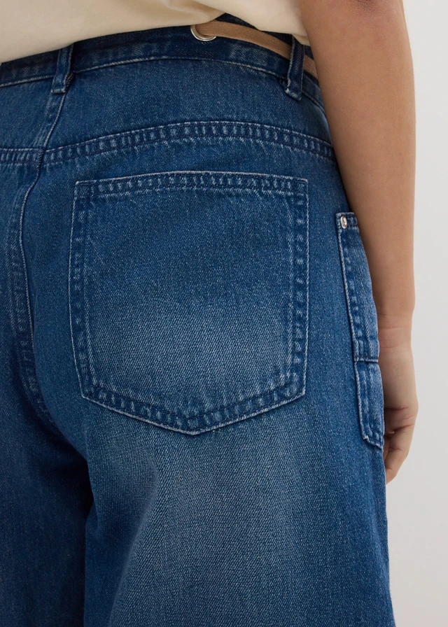 Bermuda en jean avec cordon, taille mi-haute • bleu denim used • product-page.page-title-suffix
