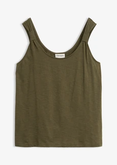 Débardeur 100% coton • olive foncé • Boutique bonprix