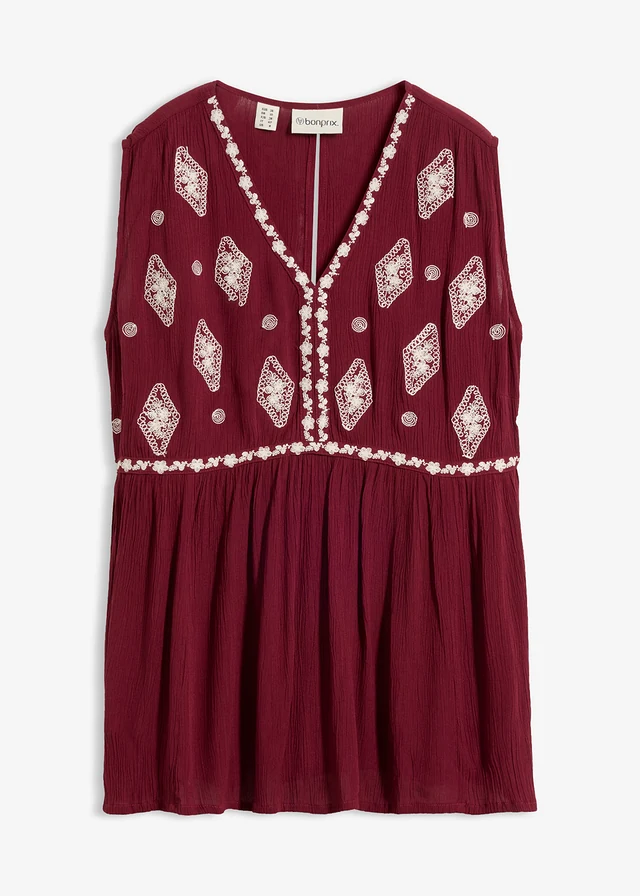 Blousetop van soepele viscose