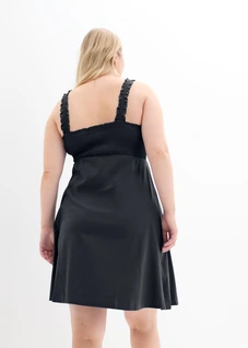 Lot de 2 robes de grossesse en coton, Couleur: bleu foncé + noir