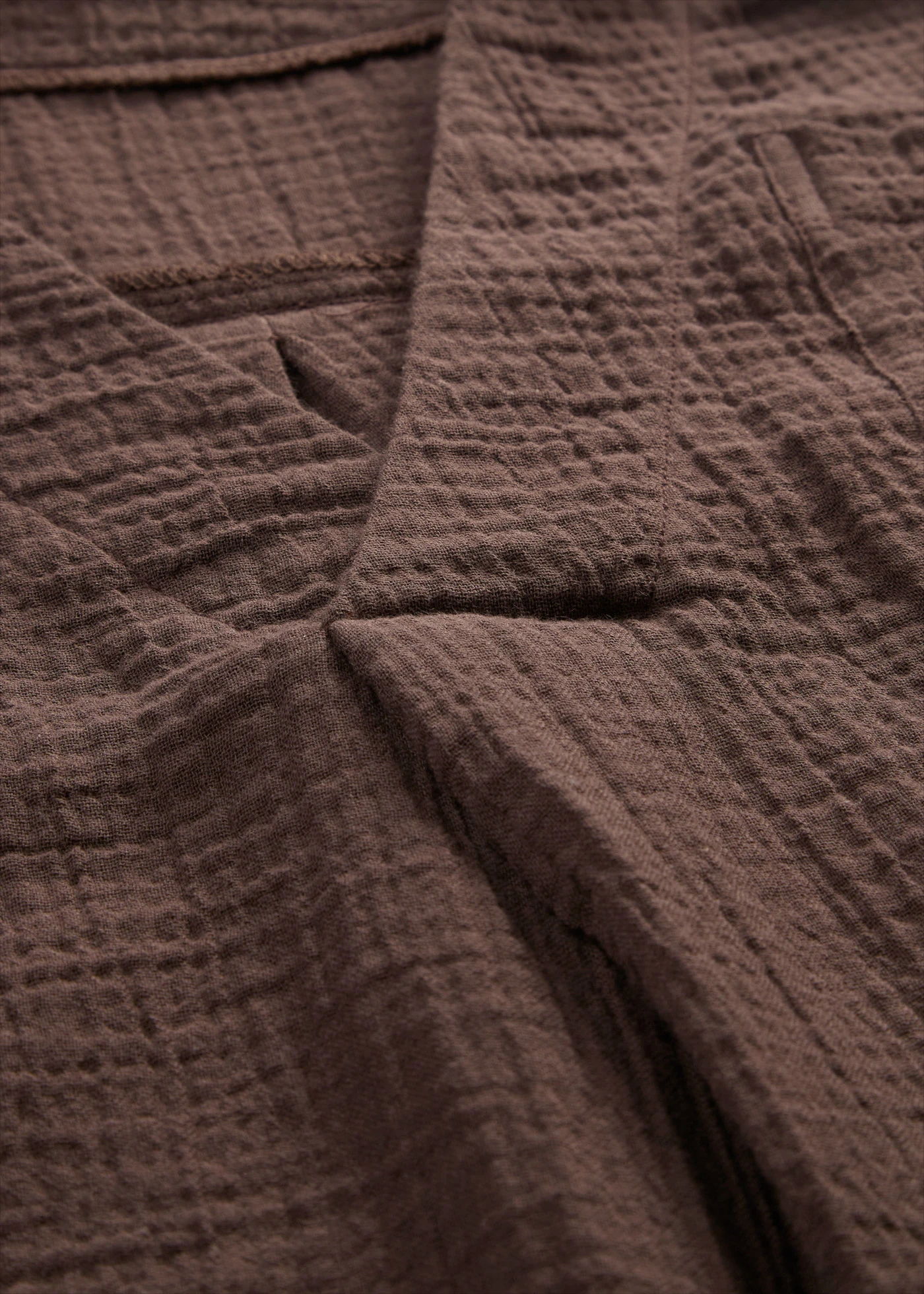 Tuniek van zachte mousseline • donkerbruin • product-page.page-title-suffix
