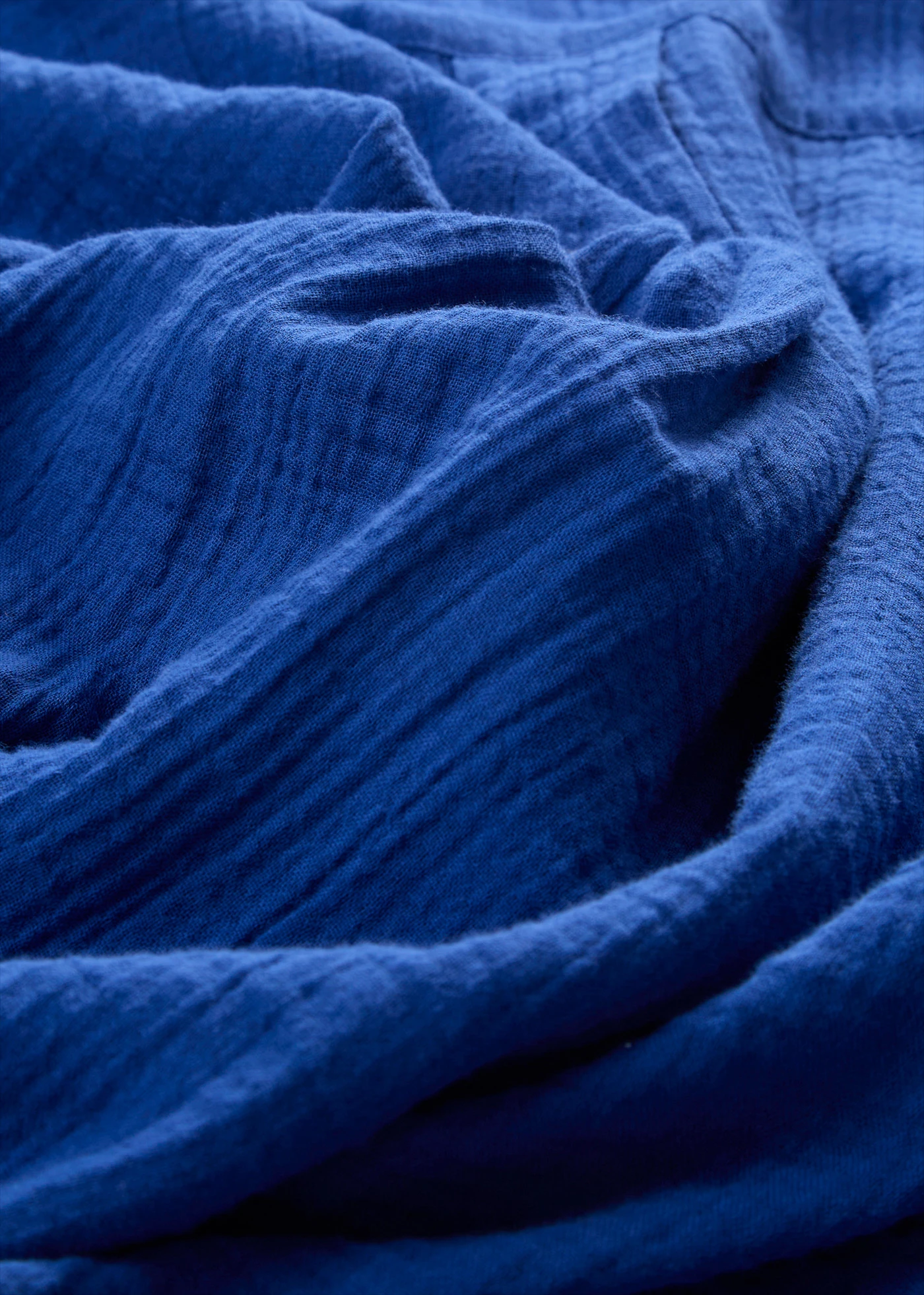 Tunică-bluză din muselină moale • albastru-cobalt • magazin bonprix