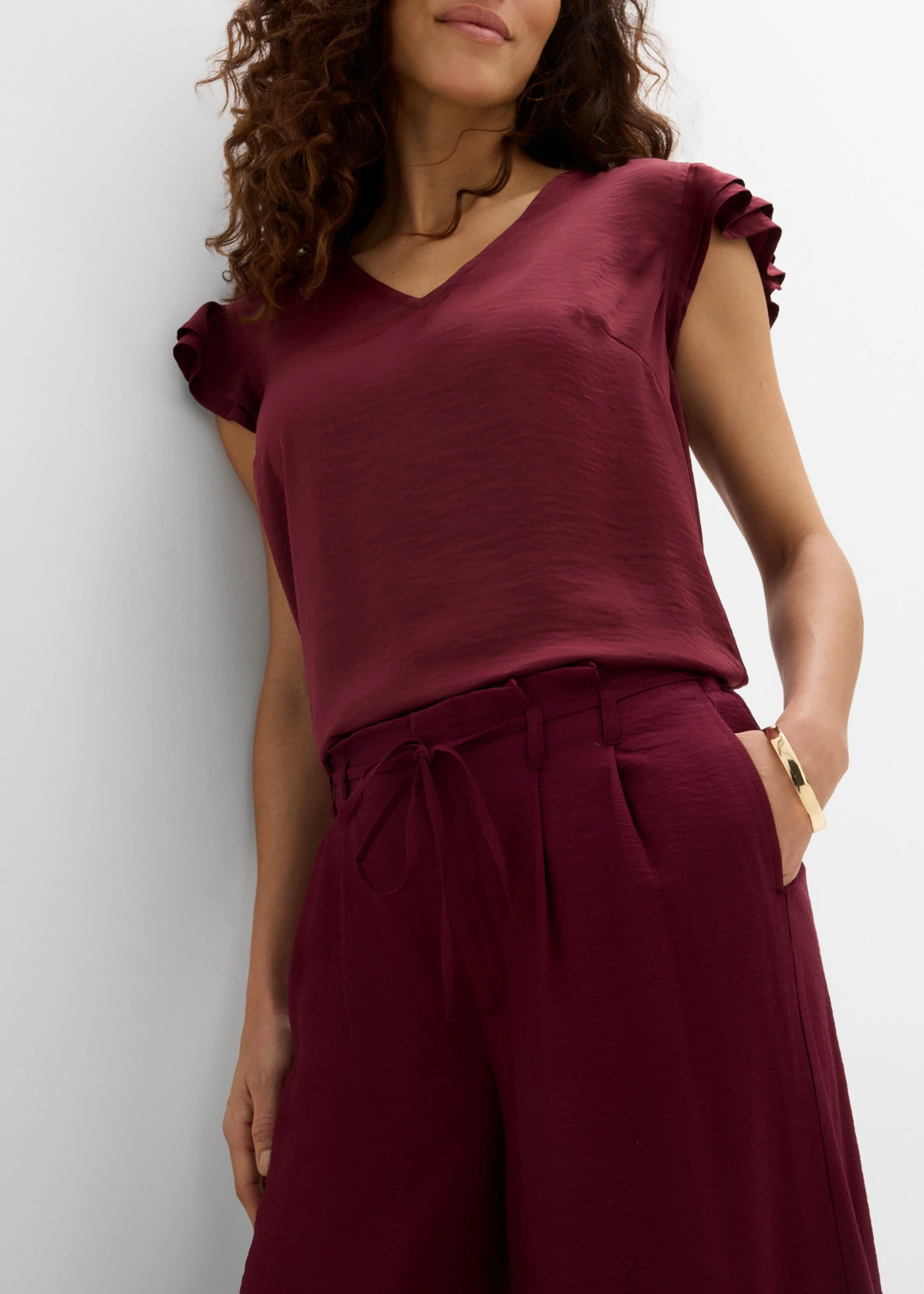 Broek van viscosemix • esdoornrood • product-page.page-title-suffix