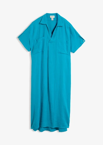 Kaftan jurk van zachte mousseline
