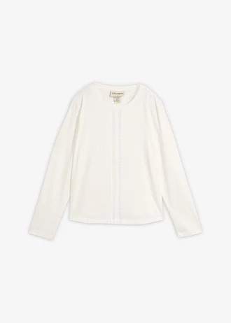 T-shirt à dentelle 100% coton