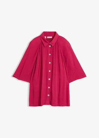 Bluză oversize din viscoză cu textură
