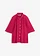 Oversized blouse van gestructureerde viscose, Kleur: bessenrood