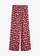 Pantalon palazzo, Couleur: rouge érable imprimé
