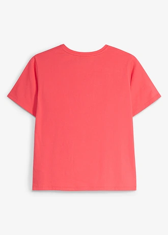 T-shirt Smiley 100% coton • rose paradis imprimé • Boutique bonprix