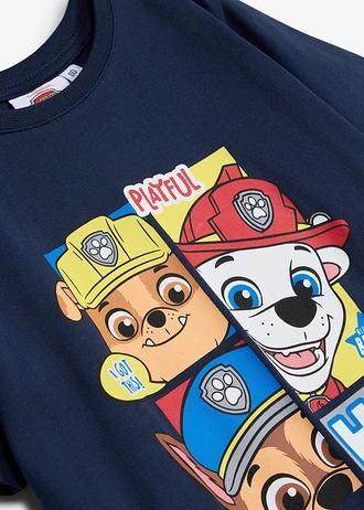 T-shirt z czystej bawełny z motywem Paw Petrol • ciemnoniebieski z nadrukiem • sklep bonprix